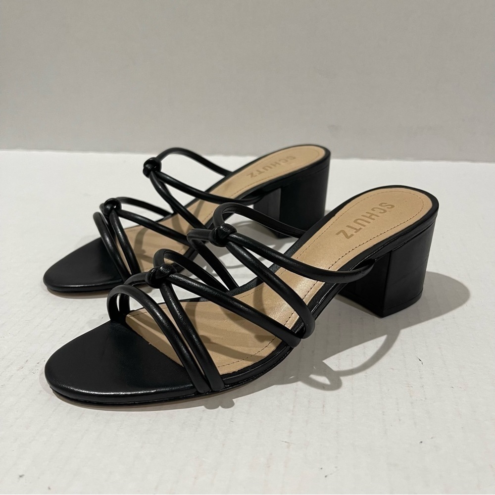 SCHUTZ Black Strappy Heels - Picture 3 of 9